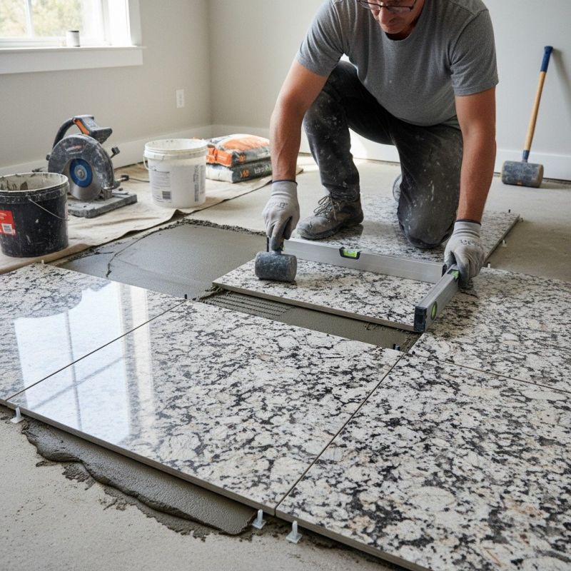 Marble Floor Replacement in Olathe, KS